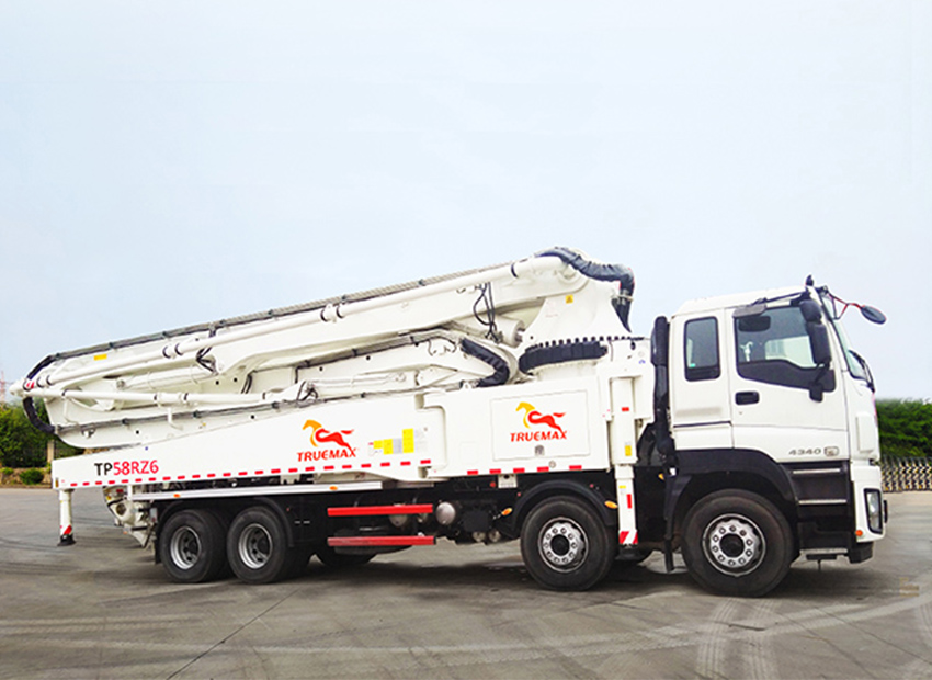 What are the specifications of the concrete spider pump truck? -truemax